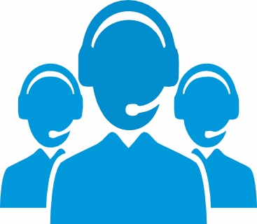 three support agents.